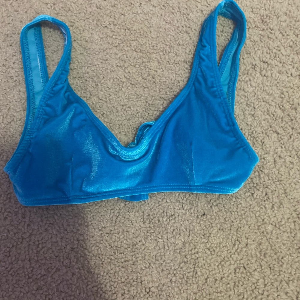 velvet bikini top